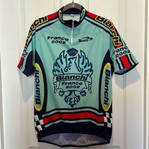 Vintage Bianco Men’s Cycling Jersey Size L/XL